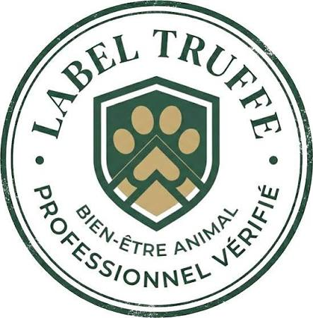 Badge Label Truffe — bien-être animal, professionnel vérifié